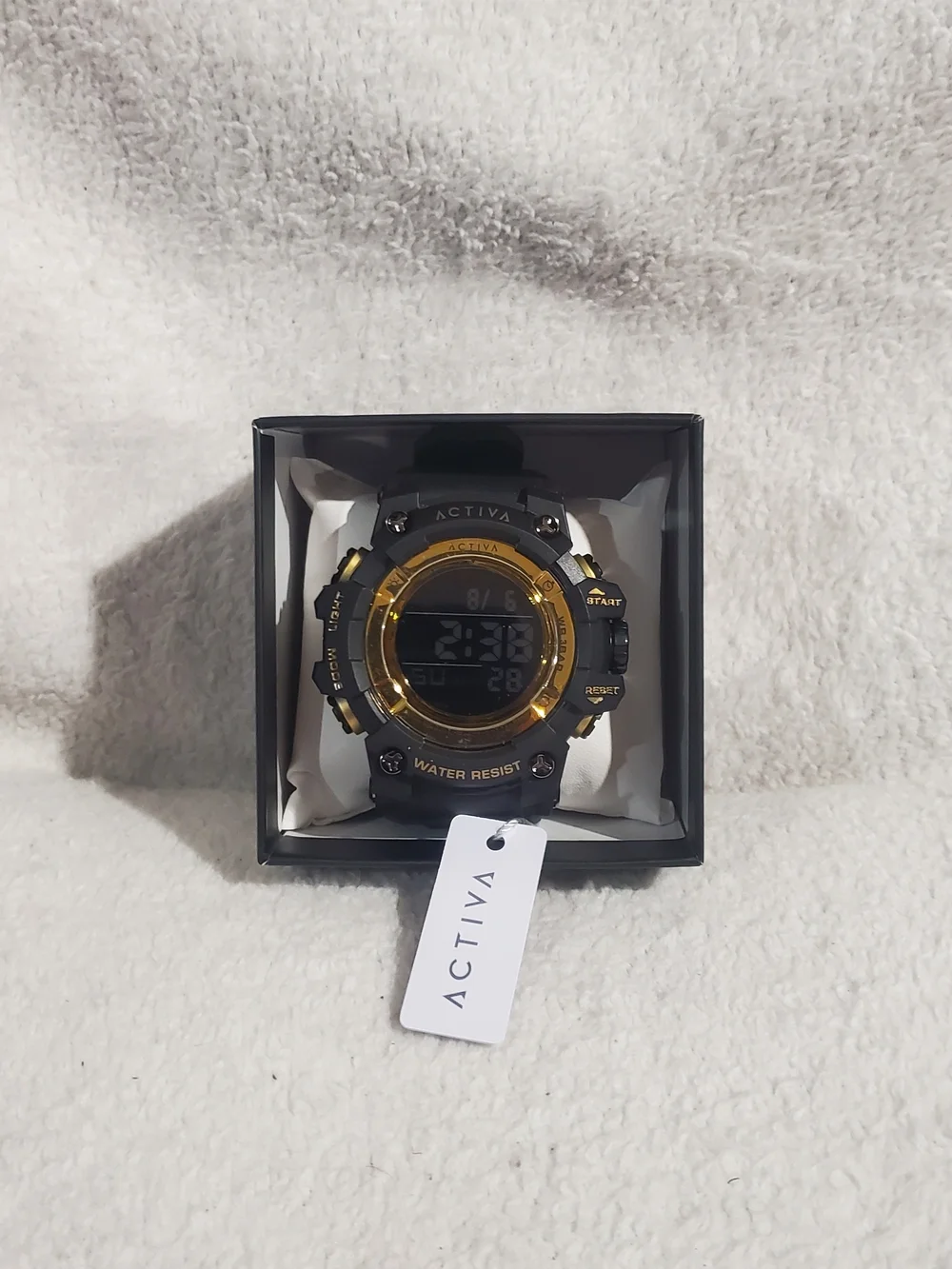 Ativa Black and Gold Digital Sport Watch
